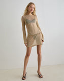 Image of Sachin Mini Dress in Gold Chain
