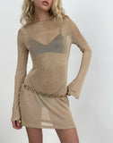 Image of Sachin Mini Dress in Gold Chain