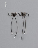 Image of Sadie Bow Earrings in Silver