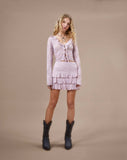 image of Sadiru Cardigan in Lace Dusky Pink