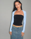 Image of Ladri Shrug Top in Nantucket Blue