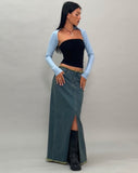 Image of Ladri Shrug Top in Nantucket Blue