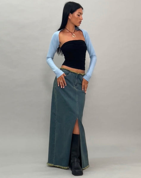 Image of Ladri Shrug Top in Nantucket Blue