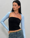 Image of Ladri Shrug Top in Nantucket Blue