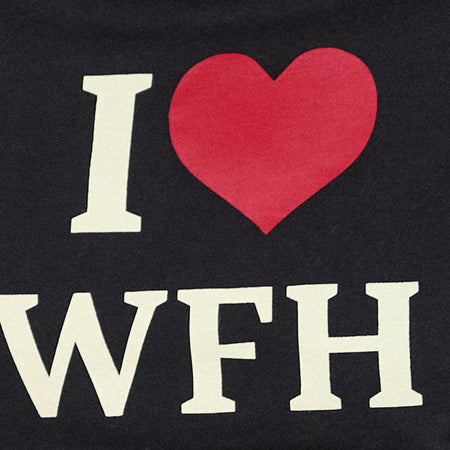 Sakha Top in Black with I Love WFH Slogan