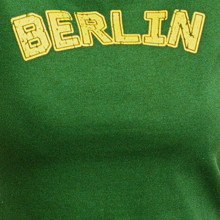 Sakha Boxy Top in Elm Green with Yellow Binding and Berlin Emb