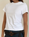 Image of Sakha Boxy Top in Plain White