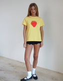 Image of Saki Tee in Lemonade Oversized Strawberry