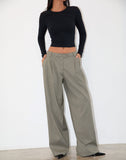 Image of Sakira Tailored Trouser in Khaki Grey