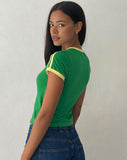 Image of Salda Sports Fitted Tee in Green