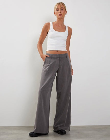 Sirkia Low Rise Tailored Trouser in Charcoal