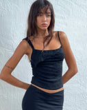 Image of Sambu Lace Cami Top in Black