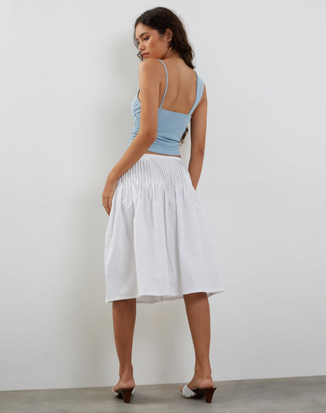 Image of Sambu Mesh Vest Top in Pastel Blue