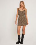 Image of Samiya Strappy Mini Dress in Mini Cheetah