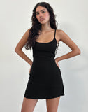 Image of Samiya Mini Dress in Crinkle Black