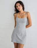 Image of Samiya Mini Dress in Grey Marl