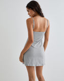 Image of Samiya Mini Dress in Grey Marl