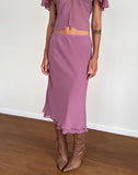 Image of Suharni Midi Skirt in Chiffon Mauve