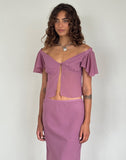 Image of Samsiar Top in Chiffon Mauve