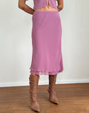 Image of Suharni Midi Skirt in Chiffon Mauve