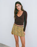 Image of Sango Mini Skirt in Bloom Yellow