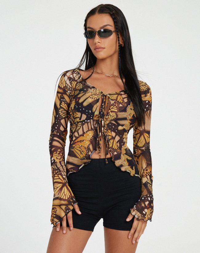 image of Sansa Cardi in Butterfly Gold