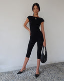 image of MOTEL X JACQUIE Saparia Capri Unitard in Black