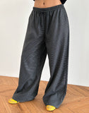 Image of Sasari Oversize Trouser in Check Navy