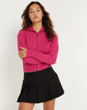 image of Sasiku Zip Up Cardi in Pink