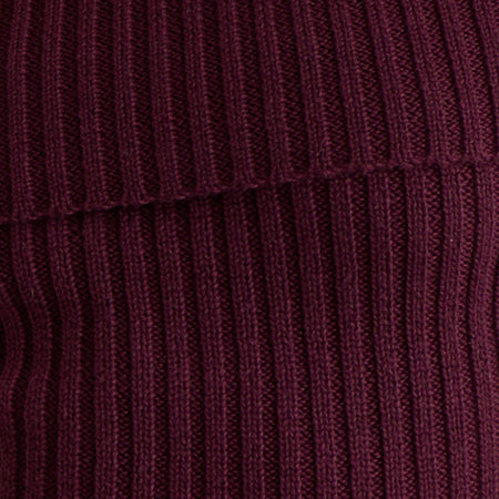 Saskia Bardot Bow Back Top in Dark Cherry