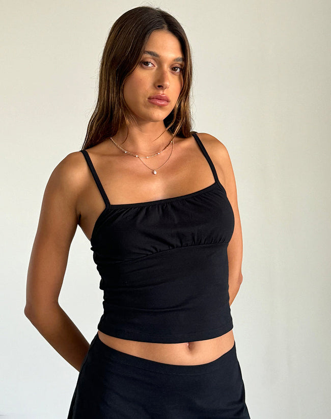 Image of Sasya Cami Top in Black