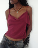 Image of Satisha Top in Chiffon Plum