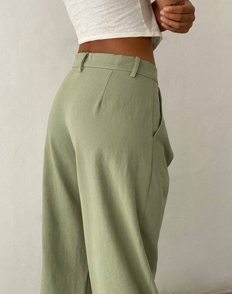 Image of Satria Extra Wide Trouser in Sage