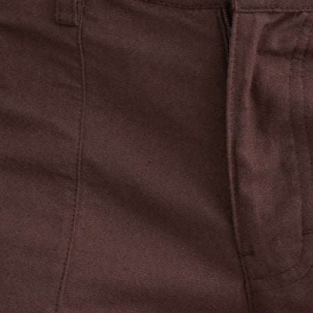 Saucy Trousers in Linen Deep Mahogany