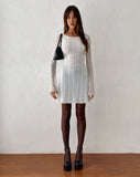 Image of Senna Mini Dress in Lace White