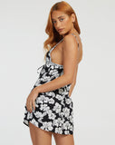 Image of Senora Mini Dress in Vacation Black and White