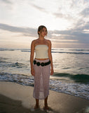 Image of Eldonia Crochet Midi Skirt in Dusty Pink