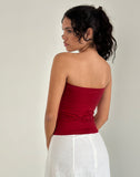 Image of Shaelo Bandeau Top in Adrenaline Red