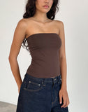 Image of Shaelo Bandeau Top in Deep Mahogany