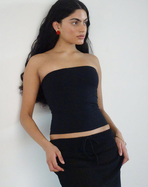 Image of Shaelo Bandeau Top in Black