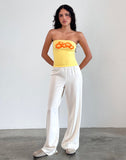 Image of Shaelo Bandeau Top in Lemonade Orange Hisbiscus