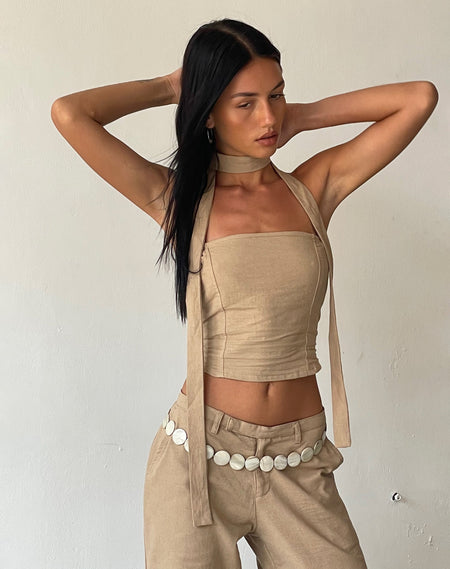 Erin Tube Top in Knit Bitter Chocolate