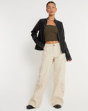 image of Shan Wide Leg Trouser in Ecru