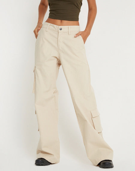 Sabria Trouser in Tailoring Taupe