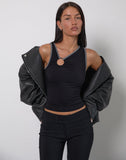 Image of Sharena O Ring Vest Top in Black