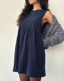 Image of Sheba Mini Dress in Babycord Ink Blue