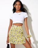 Image of Sheny Mini Skirt in Sunflower Pop Yellow