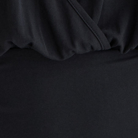 Sherlyn Halter Top in Cupro Black