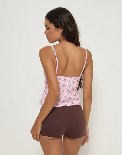Image of Shiroy Top in Floral Romance Pink