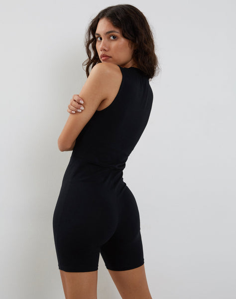 Image of Sinjun Unitard in Black